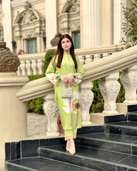 Moonlight lime long 2 piece