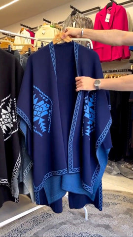 FC-30 READY TO WEAR WINTER 3 PIECE FLEECE SUIT CAPE SHAWL HIGH NECK & TROUSER